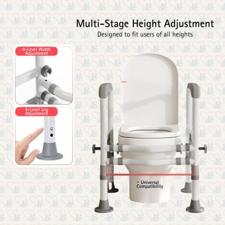 Adjustable Toilet Frame -2 Adjustable Toilet Frame -2