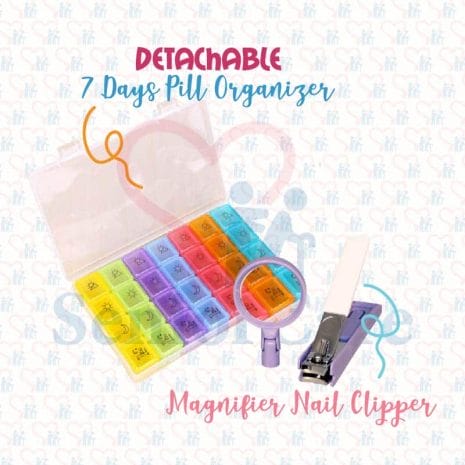 Pill Box- Magnifier Nail Clipper Pill Box- Magnifier Nail Clipper