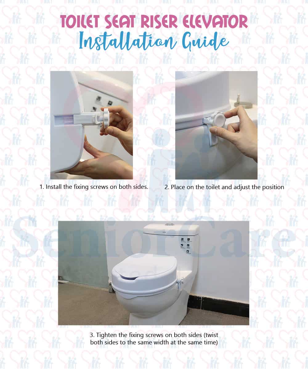 Enjoy easy tool-free installation on most toilets with our toilet seat riser elevator.