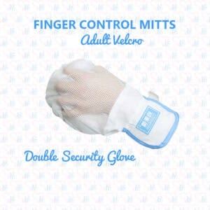 Adult Velcro Finger Control Mitts with Cushion (Pair)