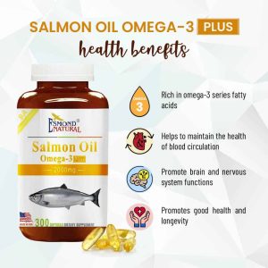 Esmond Natural Salmon Fish Oil Omega 3 Plus 2000mg Health Banefits