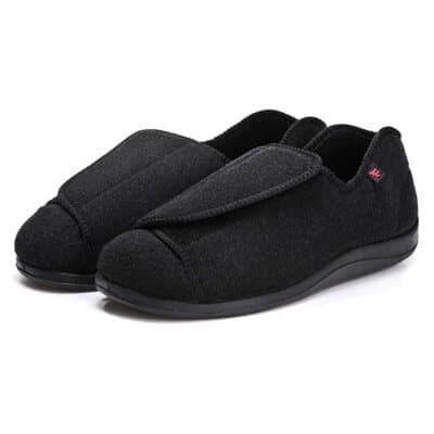 Adjustable Velcro Casual Cotton Shoes for the Elderly – Black