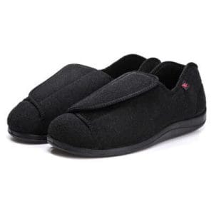 Adjustable Velcro Casual Cotton Shoes for Elderly – Black
