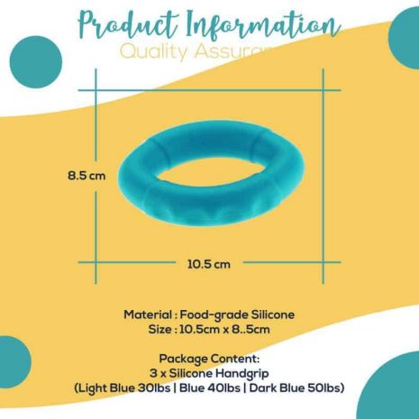 Handgrip Exercise Silicone Ring Band - Measurement