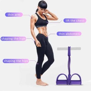 Pedal Puller Home Workout Exercise Equipment 4 tubes tension rope Healthy Body Figure
