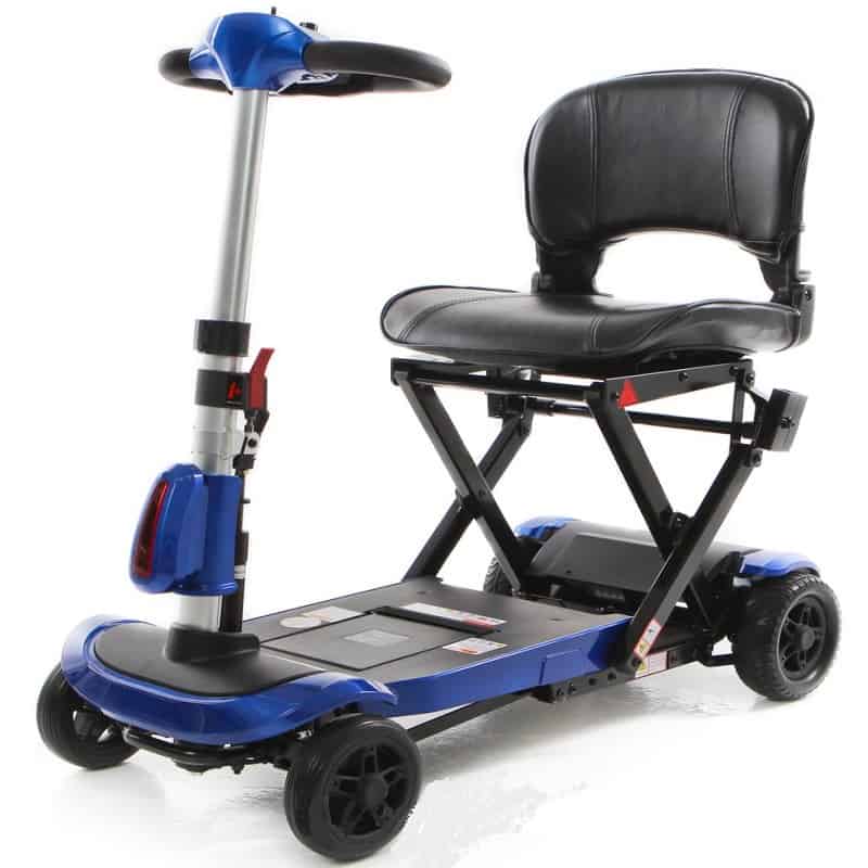 Solax Genie Automatic Folding Motorised Mobility Scooter Blue