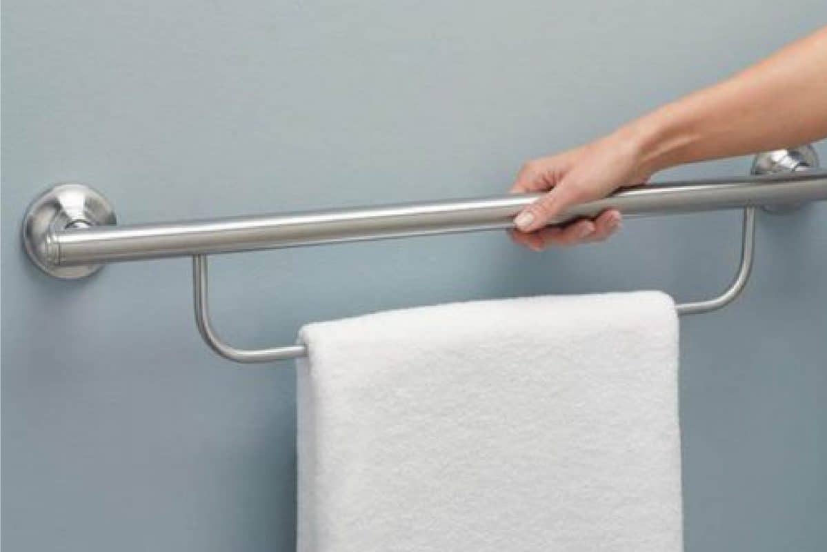 Shower or toilet grab bars helps prevent falls