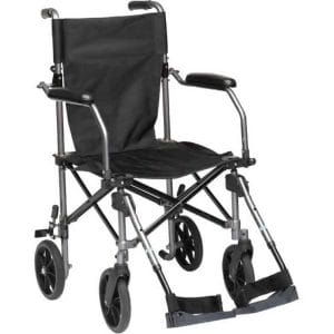 Travelite Lightweight Portable Foldable Transport Wheelchair