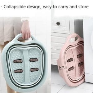 Collapsible Foot Spa Massage Bucket - Easy to store