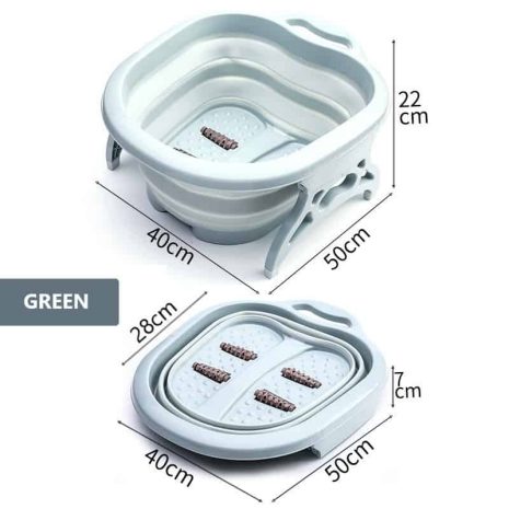 Collapsible Foot Spa Massage Bucket - measurements
