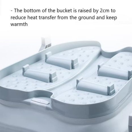Collapsible Foot Spa Massage Bucket - raised features