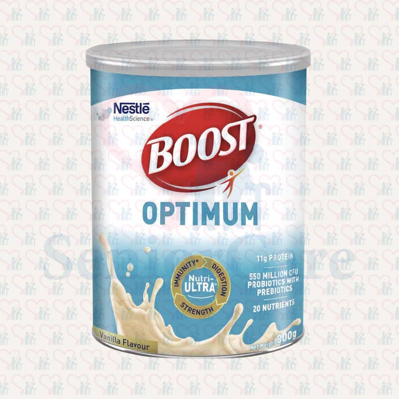 The Nestle Boost Optimum is rich in nutrients like vitamins B6 & B12, vitamins good for the cognitive and immune systems. 