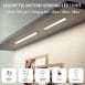 Magnetic Motion Detector Sensor LED Light Stripe 3 Tones Day Warm White Light Dimmable - Best for Closet Wardrobe Study Table Bedside Lamp