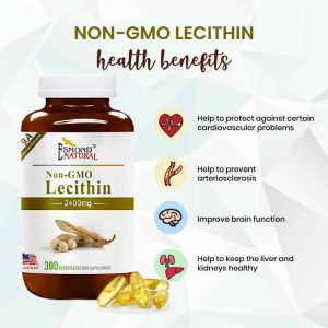 Esmond Natural Non-GMO Soy Lecithin 2400mg health Benefits