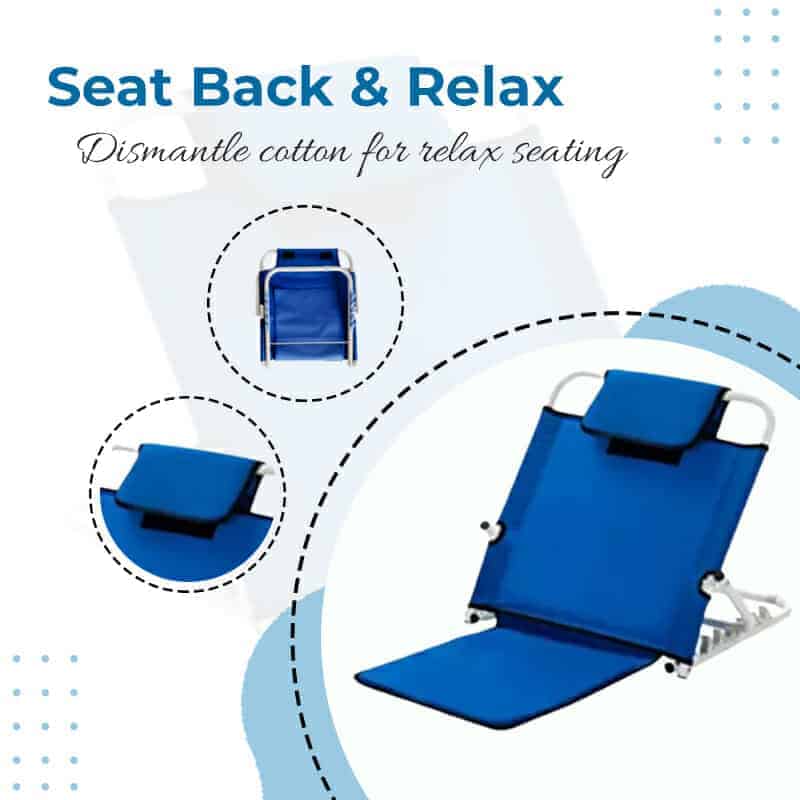 Backrest bed chairs with dismantled cotton in our specialized relaxing rest chair. 