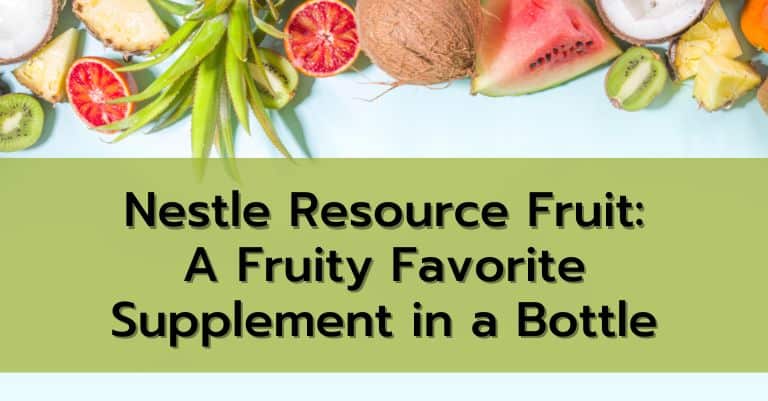 Nestle Resource Fruit: A Fruity Favorite Supplement in a Bottle