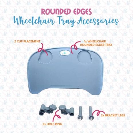 Rounded Edges Wheelchair Tray Accessories Rounded Edges Wheelchair Tray Accessories