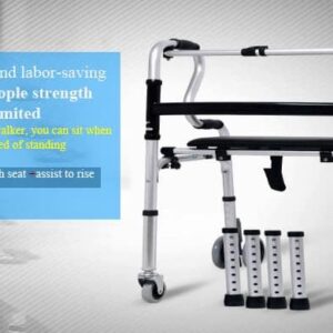 3IN1 Adjustable & Foldable Elderly Walking Frame, Toilet Support, Shower Chair