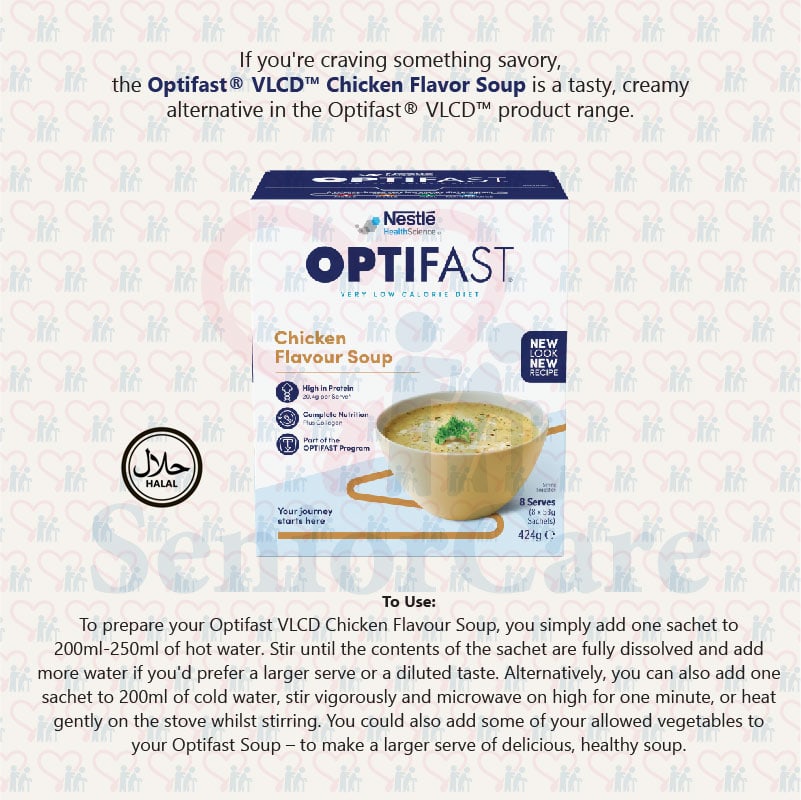 OPTIFAST VLCD MILK SHAKE SOUP CHICKEN6(8x53g)