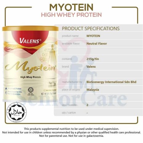 Valens Myotein_Specifications