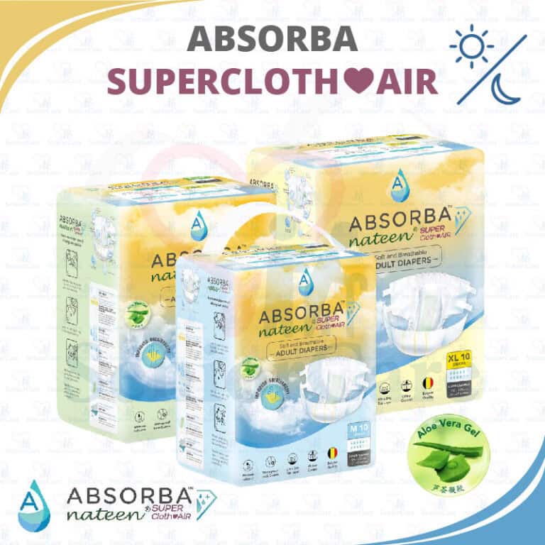 Absorba Nateen Super ClothAir Adult Diapers