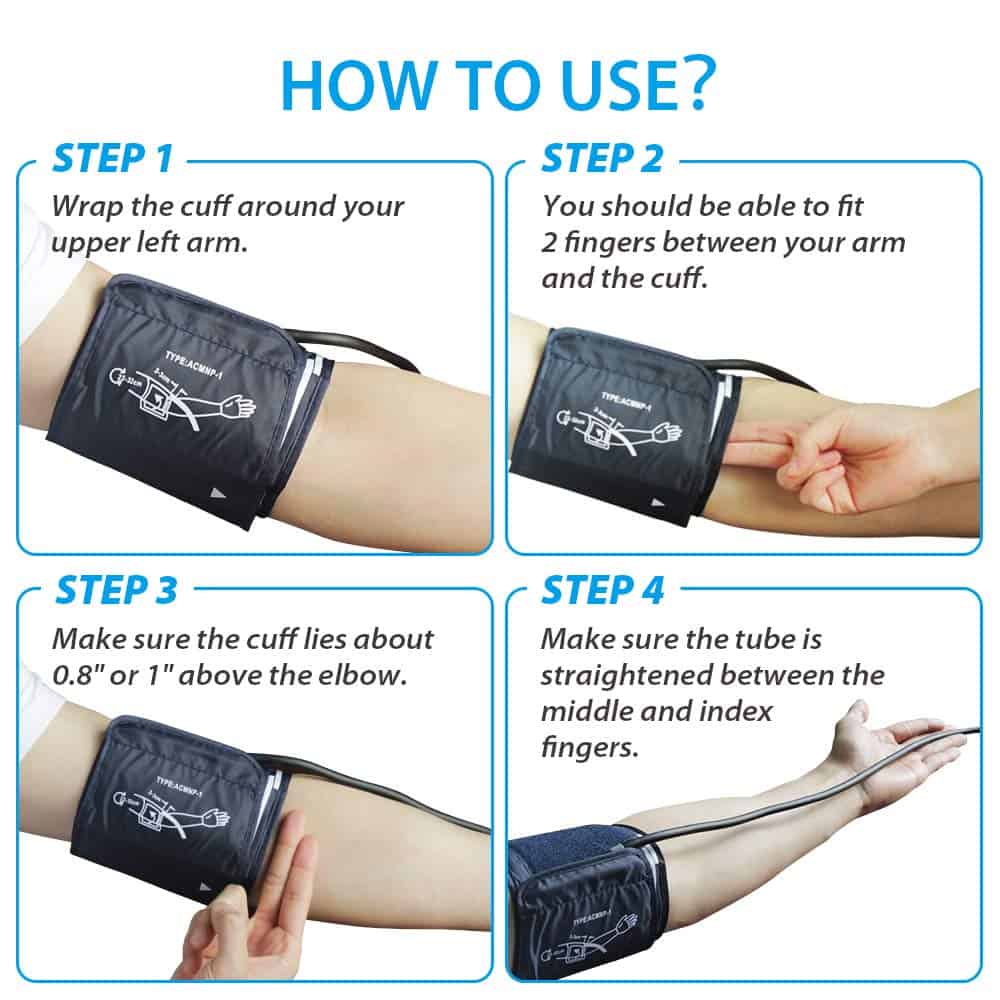 Omron Large Cuff How to Use 