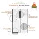 Lazy Monk Magnetic Screen Door 91x203cm with strong magnets, breathable mesh, and windproof design - features