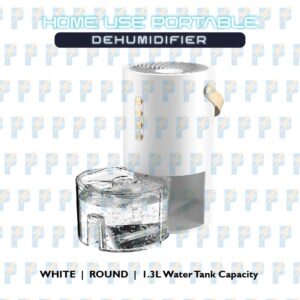 Home Use Mini Dehumidifier - Round White-06