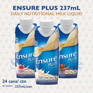 New Packaging Ensure Plus 237mL Vanilla Chocolate Strawberry Less Sweet Low Sugar Ready Stock in Singapore Fast Shipping Tube Feeding ready to Drink Nutritional Milk Liquid for Senior Elderly Adult