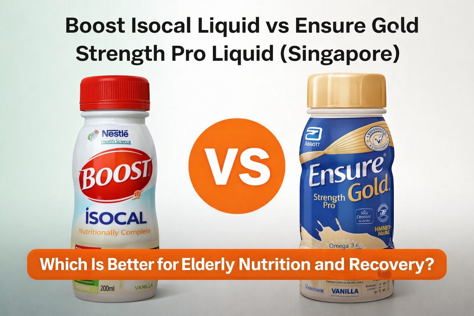 Boost Isocal vs Ensure Gold Strength Pro Liquid